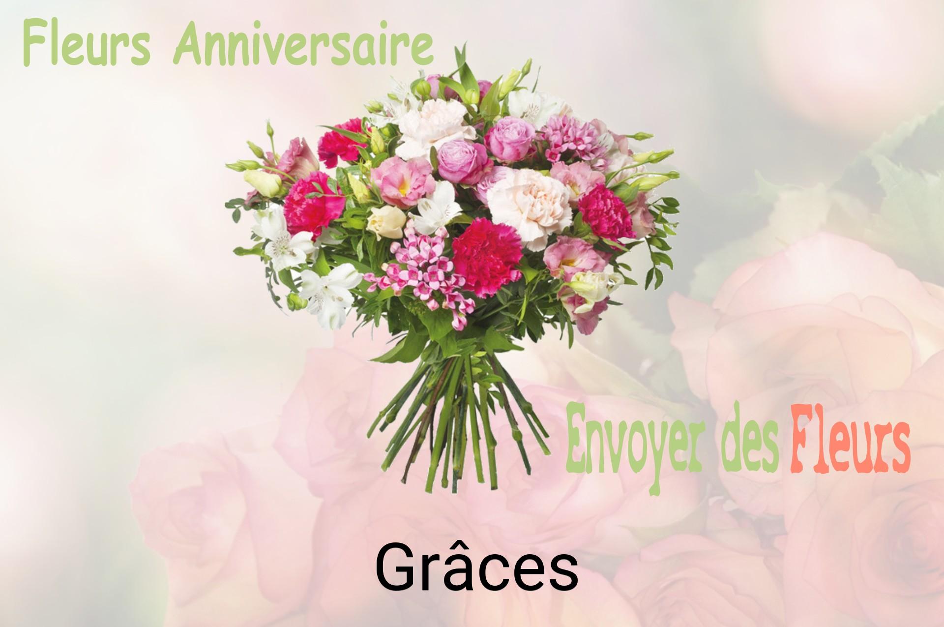 Bouquet de fleurs d’anniversaire livré à Grâces